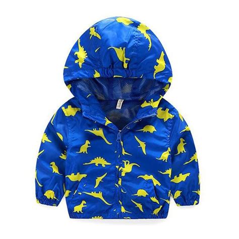 Baby Toddler Boys Cute Dinosaurs Trenchcoat 24m 3t 4t 5t Kids