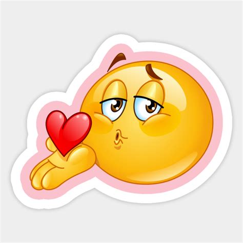 Blowing Kiss Male Emoji Emoji Sticker Teepublic