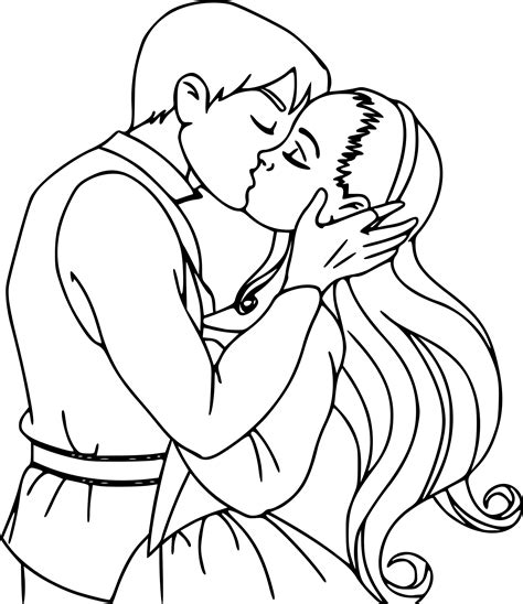 Amoureux #88531 (personnages) des dessins à colorier de personnages. Coloriage a imprimer pour fille amoureux : Amour ...