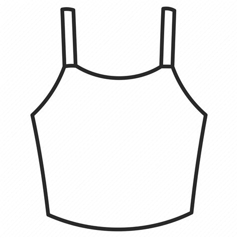 Top Sleeveless Fashion Garment Clothes Apparel Icon Download On