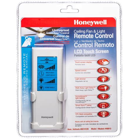 Plus you can control other devices. Honeywell Ceiling Fans 40013-01 LCD Touch Screen Universal ...