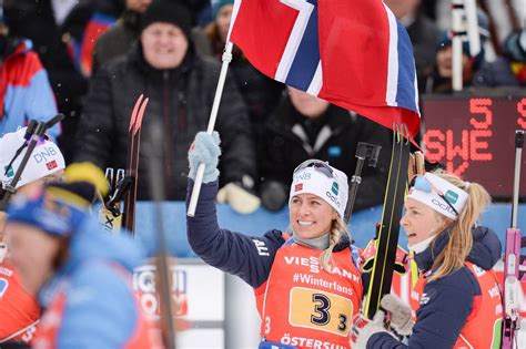 One happy and weird biathleet Tiril Eckhoff Ingrid Tandrevold : Eckhoff felt av ...