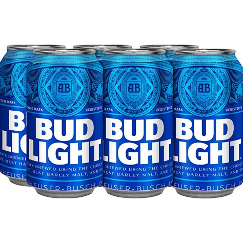 Bud Light Beer 6 Pack 12 Fl Oz Cans 42 Abv