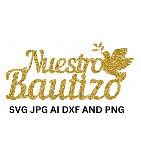 Nuestro Bautizo Spanish Sign Digital Etsy