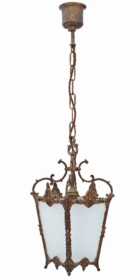 Antiques Atlas Ormolu Brass Bronze Hanging Lantern Hall Chandelie