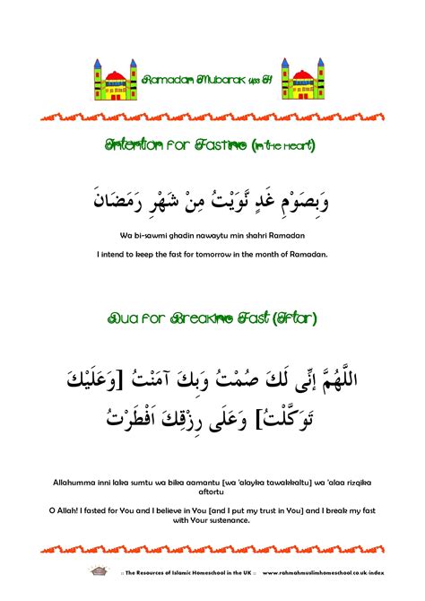 I was talking to my friend other day and he mentioned me something which i was not aware of before; Posters | Intention for Fasting (in the Heart) and Dua for ...