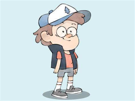 How To Draw Dipper From Gravity Falls