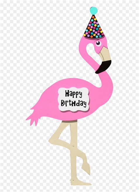 Flamingo Clipart Cartoon Birthday Flamingo Clip Art Image