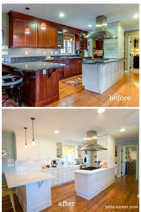 Painting kitchen cabinets can update your kitchen without the cost or challenge of a major remodel. Painted Cabinets Nashville TN Before and After Photos