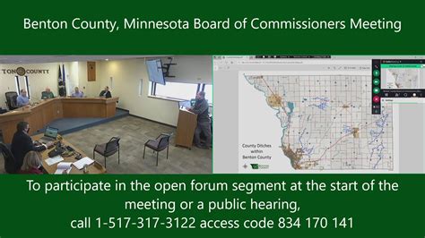 Benton County Minnesota Board Of Commissioners Meeting Tuesday January