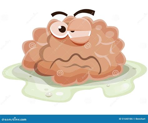 Damaged Brain Character Stock Vector Image 51640186