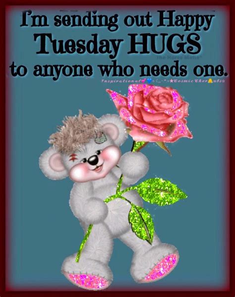 Happy Tuesday Hugs 🍃🌸 Video Happy Tuesday Morning Happy Tuesday