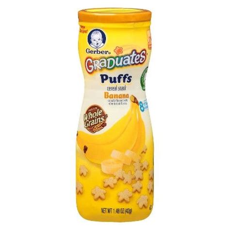 Our thoughts on heavy metals in baby foods. Gerber Puffs Banana - 1.48oz | Puffs cereal, Cereal snacks ...