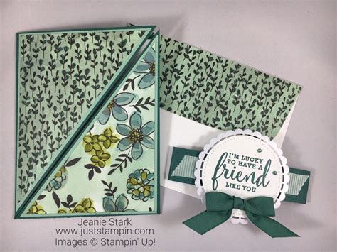 Stampin Up Fun Fold Card Idea Using Share What You Love Suite Jeanie