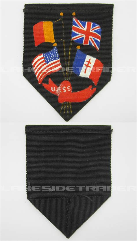 Unknown Wwii United Flags Shield Arm Patch Lakesidetrader