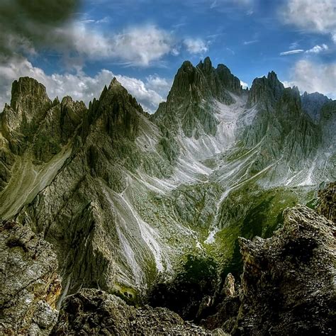 Dolomites Mountains Val Gardena Italy Hd Wallpaper