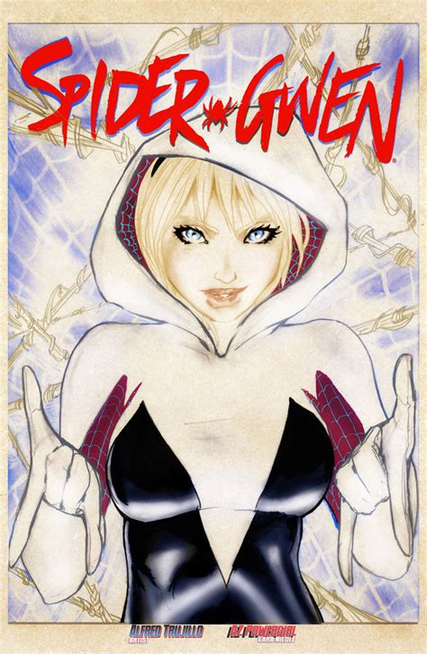 Spider Gwen 11x17 Art Print By Alfred Trujillo Colored By Az Powergirl Cara Nicole On Storenvy