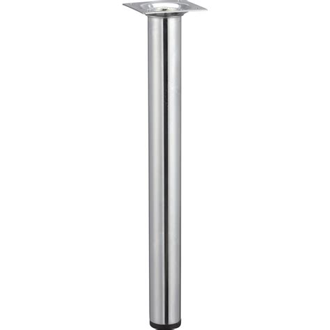 De ce sunt preturile atat de mici, in fiecare zi, in magazinele leroy merlin? Pied de table basse cylindrique fixe acier chromé gris, 30 ...