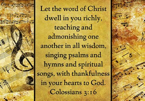 Verse Of The Day Colossians 316 Kjv Highland Park Baptist Church