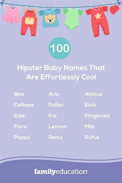 100 Hipster Baby Names That Are Effortlessly Cool Hipster Baby Names