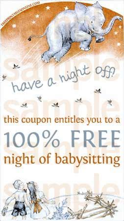 Gift certificate for babysitting : Have a Night Off Printable Babysitting Voucher ...