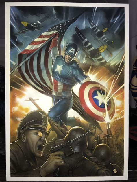 Captain America 695 Variant Adi Granov Comic Art Captain America