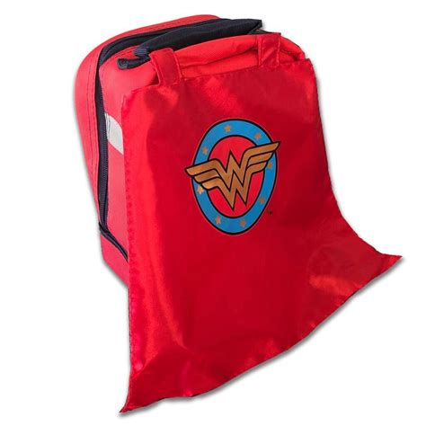 Personalized Wonder Woman Lunch Box With Removable Cape Dibsies