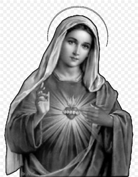 Virgin Mary Images Black And White