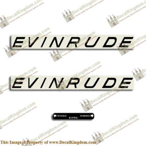 Evinrude 1963 283540hp Decal Kit