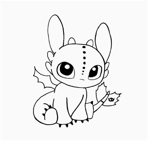 Baby Toothless Coloring Pages Dragon Coloring Page Easy Dragon