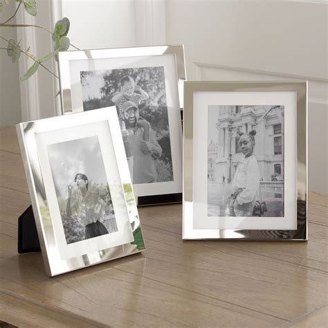 Classic Polished Silver Picture Frame With Ivory Mount By Jodie Byrne
