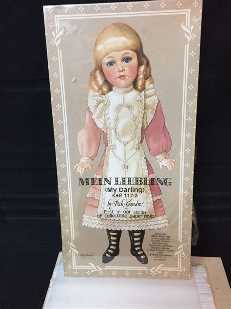 Peck Gandre Mein Liebling 18 German Paper Doll 1983 Unopened Free Sh