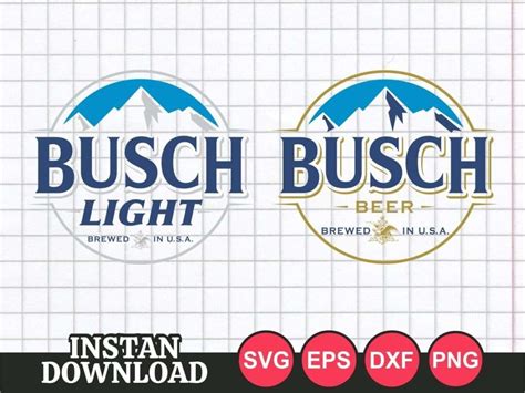 Busch Light Brewed In USA Black SVG