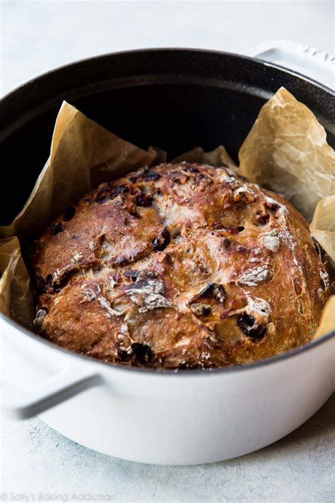 You Ll Be Surprised How Easy This Crusty Cranberry Nut No Knead Bread