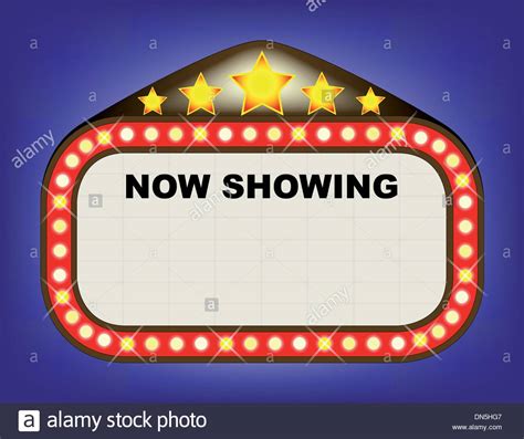 Now Showing Cinema Sign Hi Res Stock Photography And Images Alamy