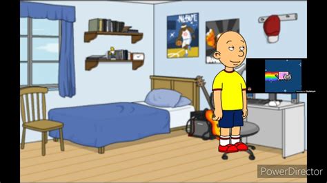 classic caillou gives caillou s computer virus runs virus grounded youtube