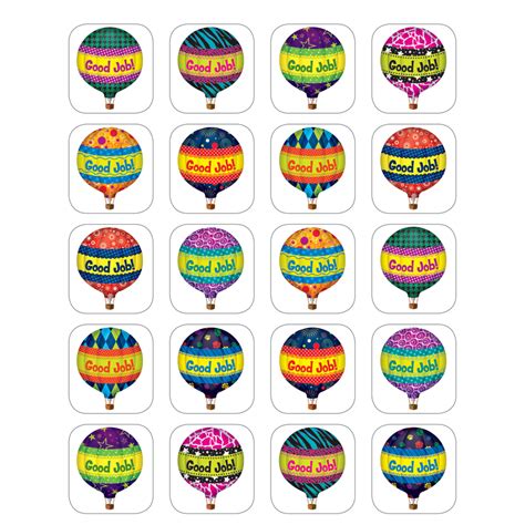 Hot Air Balloons Stickers Tcr5339 Teacher Created Resources