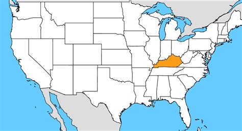Mapa De Kentucky Y Sus Ciudades