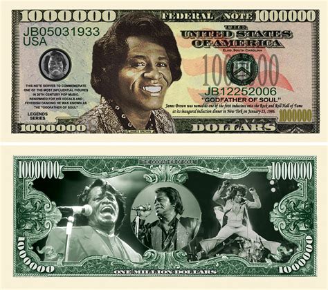 James Brown Million Dollar Bill American Art Classics