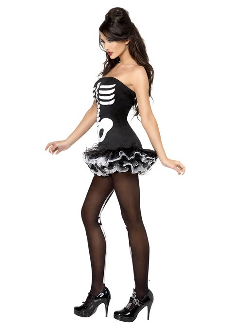 Sexy Skeleton Womens Costume