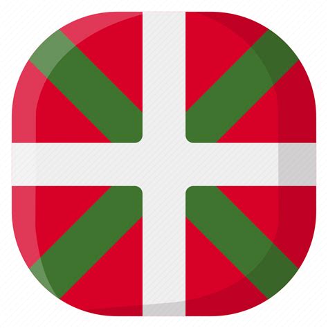 Basque Country National World Flag Country Nation Square Icon