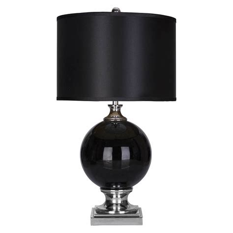 Abbyson Living Black Glass Table Lamp From Glass
