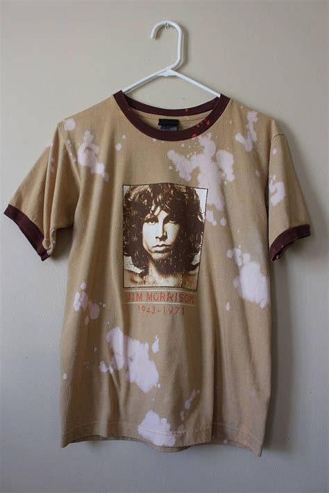 Splatter Bleached Retro Jim Morrison The Doors T Shirt Small Etsy