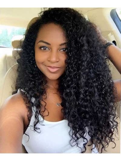 The bundles of hair come in so many textures and colors, and if you are a pro, you can get from a straight pixie hairstyle to long curly hair with just a few easy steps. Long Curly Weave Hairstyle Wig, African American Wigs