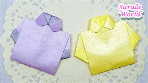 Origami Blouse Shirt Clothes Dress Tutorial How To Youtube