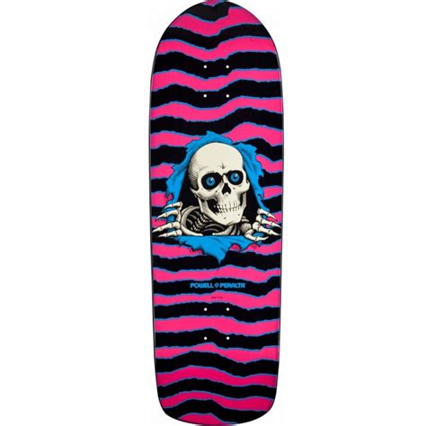 Powell Peralta Ripper Skateboard Deck Pinkblue 10 X 3175