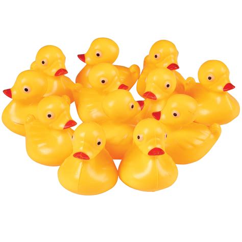 Duck Pond Floaters Yellow Party Game 1 Dozen Float Upright Animals