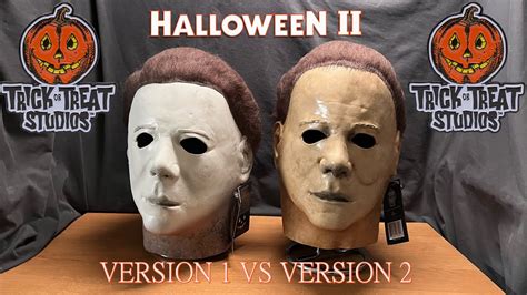 Tots Halloween 2 V1 And V2 Michael Myers Masks Side By Side Youtube