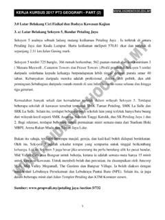 Optimasi penggunaan lahan perkotaan di kawasan perkotaan mejayan kabupaten madiun. 3.0 Latar Belakang Ciri Fizikal dan Budaya Kawasan Kajian ...