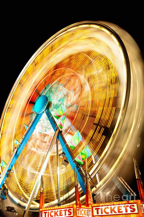 Ferris Wheel At Night Photograph By Paul Velgos Fine Art America